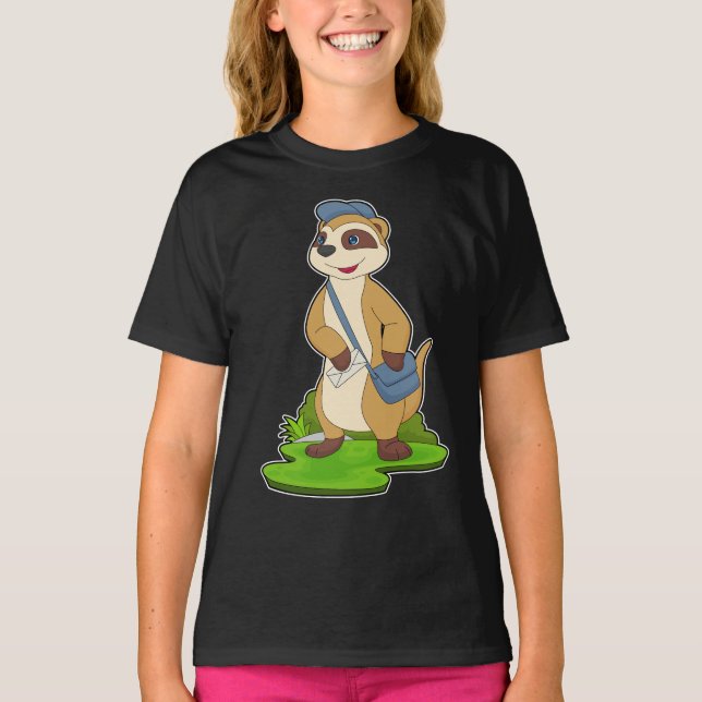 T-shirt Lettre du facteur Meerkat (Devant)