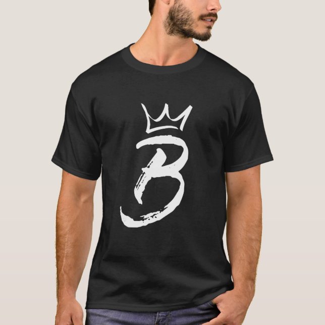 T-shirt Lettre du roi de la reine B - Lettre préférée avec (Devant)