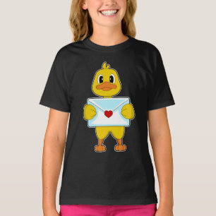 T-shirt Lettre Duck Love