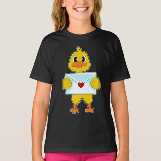 T-shirt Lettre Duck Love (Devant)