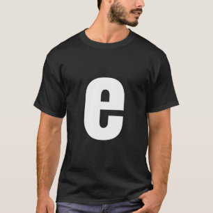 T-shirt Lettre E Petit Alphabet Coque Mots Et Noms Spell