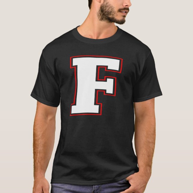 T-shirt LETTRE F MONogramme F ORIGINAL MAJUSCULE (Devant)