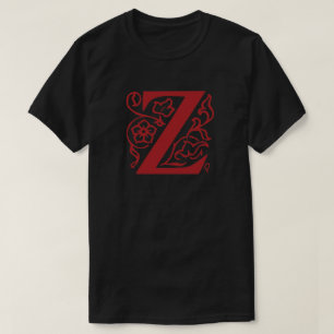 T-shirt Lettre fantaisie Z