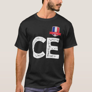 T-shirt LETTRE FRANÇAISE HUMANITAIRE C ET E France 1
