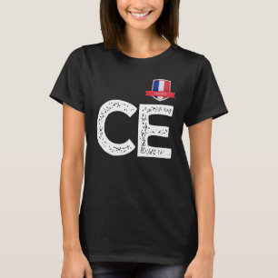 T-shirt LETTRE FRANÇAISE HUMANITAIRE C ET E France 1