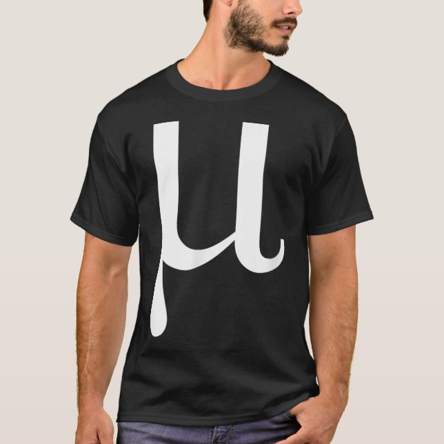 T-shirt Lettre Grecque Mu - Qui Dit Mu En Grec (Devant)