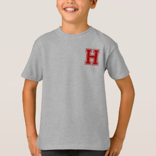 T-shirt Lettre H - Nom initial Alphabet Monogramme