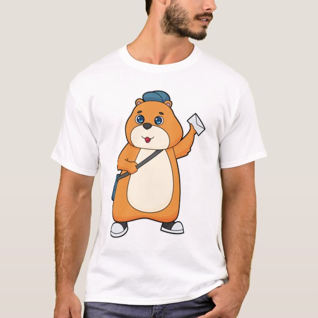 T-shirt Lettre hamster Postman (Devant)