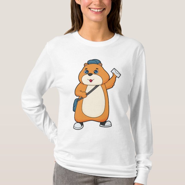 T-shirt Lettre hamster Postman (Devant)