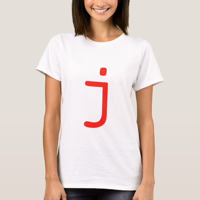 T-shirt Lettre J (Devant)