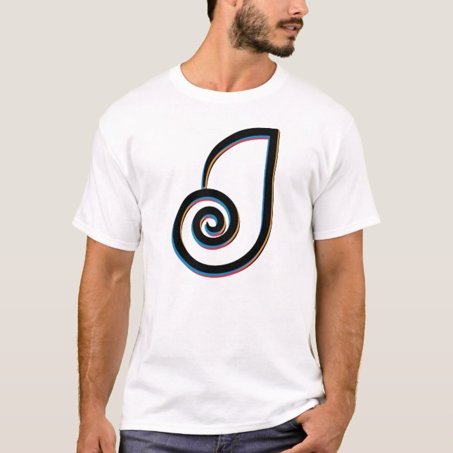 T-shirt Lettre J Monogramme (Devant)