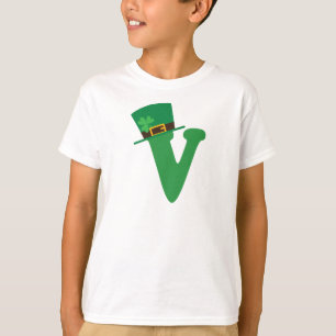 T-shirt LETTRE Jour de la Saint Patrick V Alphabet