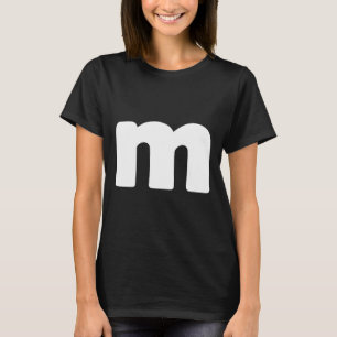 T-shirt Lettre M Groupes Halloween Matching Team Easy Lazy