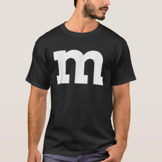 T-shirt Lettre M Simple Lazy Halloween Costume Groupe Cade
