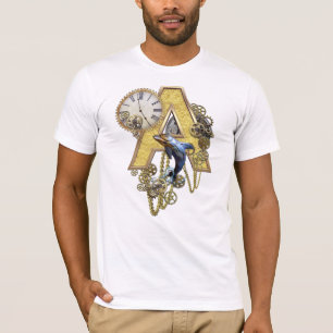 T-shirt Lettre majuscule A alphabet-monogramme