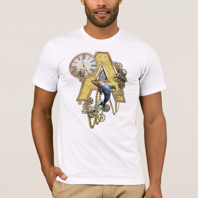 T-shirt Lettre majuscule A alphabet-monogramme (Devant)