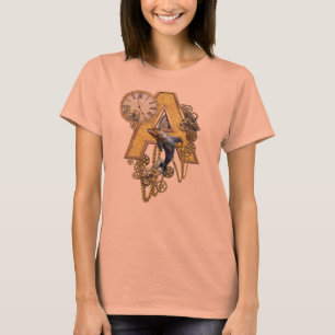 T-shirt Lettre majuscule A alphabet-monogramme