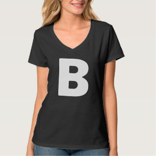 T-shirt Lettre majuscule B Lettres du groupe de correspond
