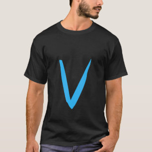 T-shirt Lettre manuscrite de l'alphabet V