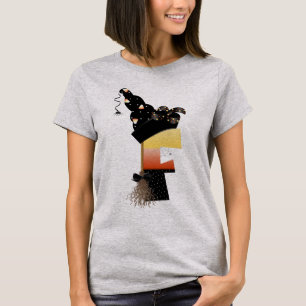 T-shirt LETTRE MONÂTRE Halloween F
