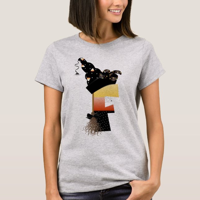 T-shirt LETTRE MONÂTRE Halloween F (Devant)