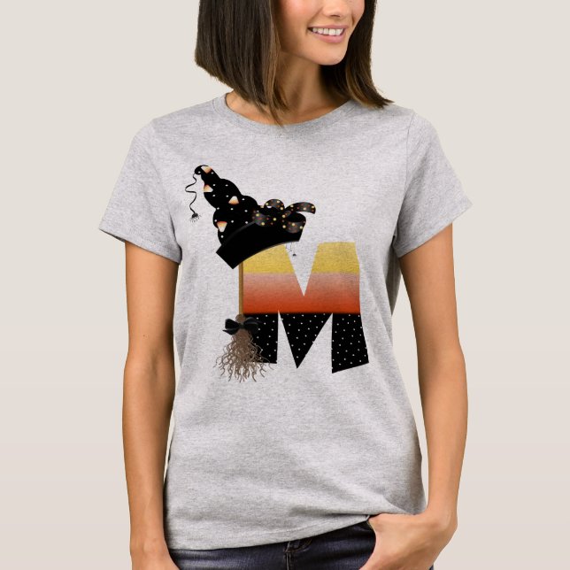 T-shirt LETTRE MONÂTRE Halloween M (Devant)