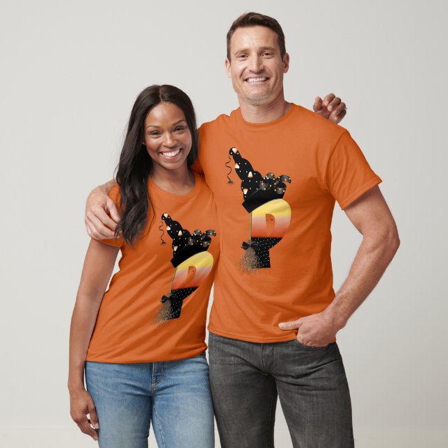 T-shirt LETTRE MONÂTRE Halloween P (Unisexe)