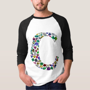 T-shirt LETTRE MONOGRAPHIQUE INITIALE C Tendance