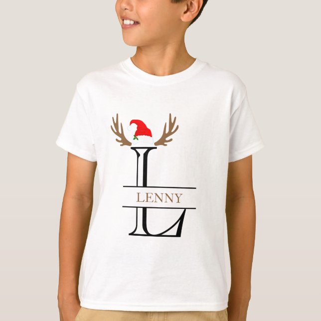 T-shirt LETTRE MONOGRAPHIQUE L ANTlers Sants Casquette (Devant)