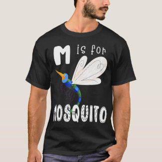 T-shirt Lettre moustique M Alphabet Insect Enseignant