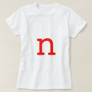 T-shirt Lettre N
