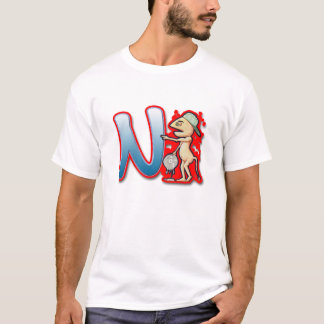 T-shirt Lettre N