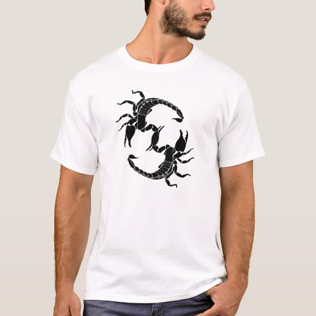 T-shirt LETTRE NOIRE ET BLANCHE S - Scorpions (Devant)