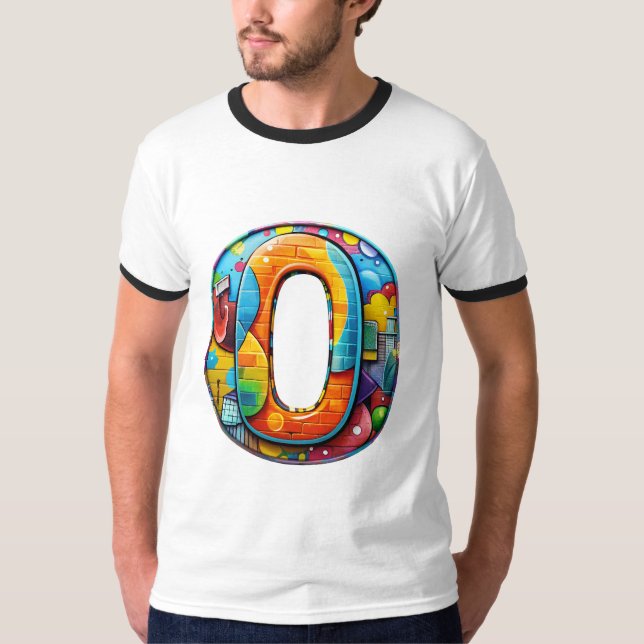 T-shirt lettre O (Devant)