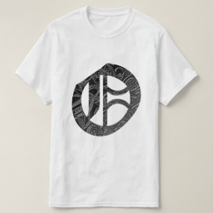 T-shirt Lettre "O" dans le style gothique