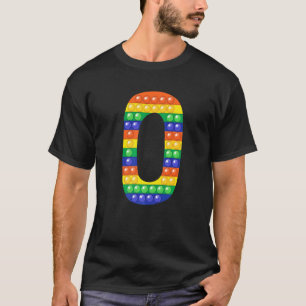T-shirt LETTRE O MAJUSCULE Alphabet FICHIER Pop It Matchin