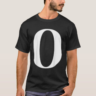 T-shirt Lettre O Tee - shirts alphabet