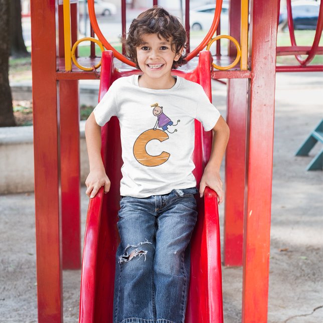 T-SHIRT LETTRE ORANE C (Créateur téléchargé)