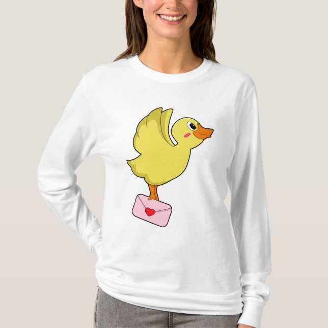 T-SHIRT LETTRE PORTEFEUILLE DE CANARD (Devant)