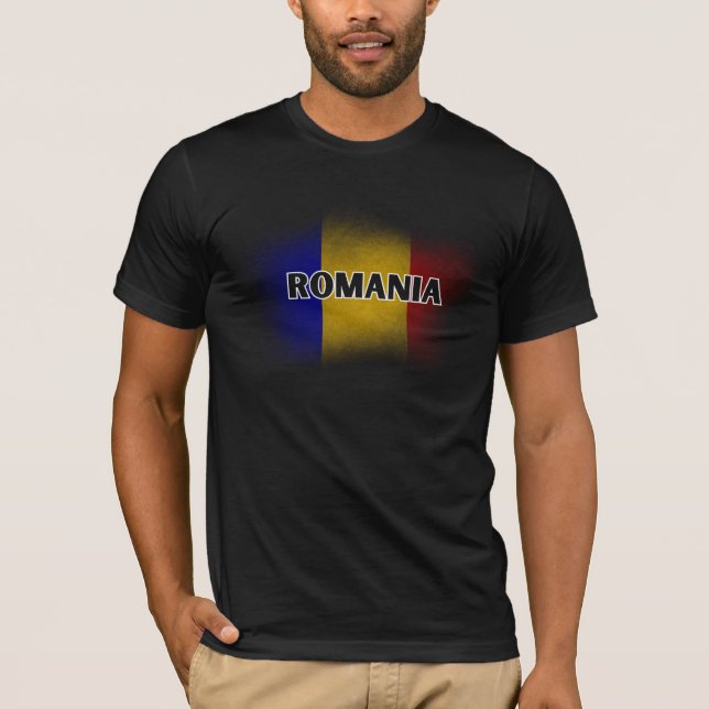 T-shirt LETTRE ROUMA MOYENNE SIMPLE Drapeau Souvenir (Devant)