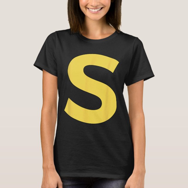 T-shirt Lettre S Funny Group Correspondant Costume Hallowe (Devant)