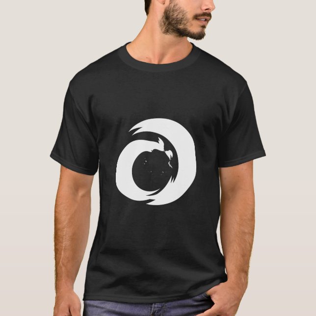 T-shirt Lettre stylisée "A" Monogramme Art moderne (Devant)
