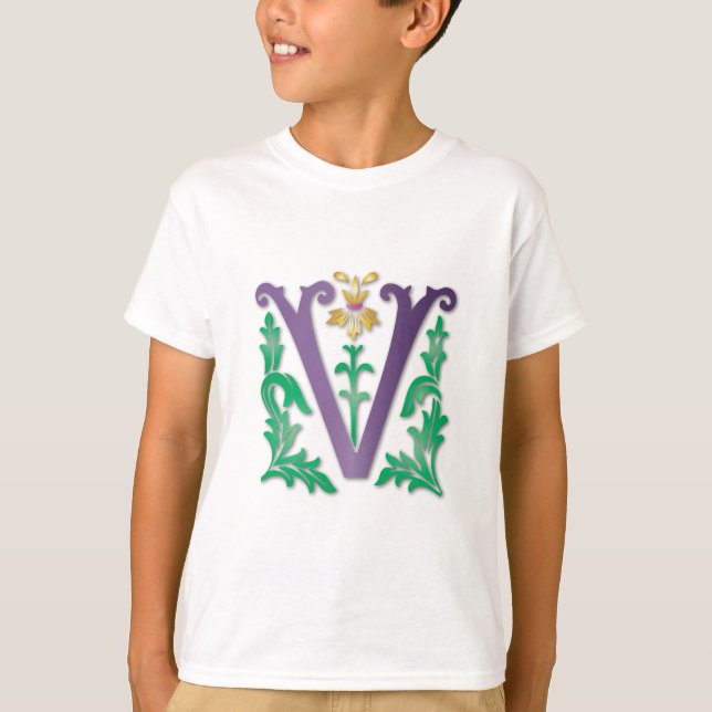 T-shirt Lettre V Monogramme (Devant)