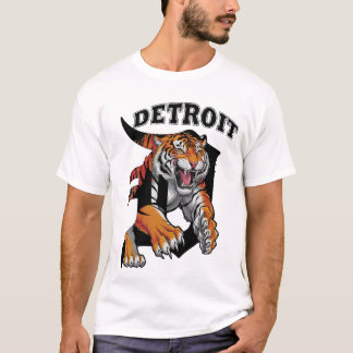 T-shirt Lettre vintage D Detroit Michigan 313 indicatif ré