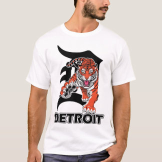 T-shirt Lettre vintage D Detroit Michigan 313 indicatif ré