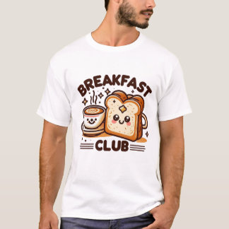 T-shirt Lettre vintage du club-petit-déjeuner