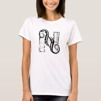 T-SHIRT LETTRE VINTAGE N