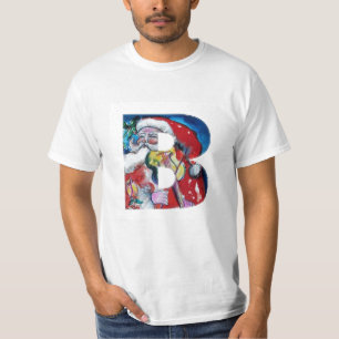 T-SHIRT LETTRE XMAS B /SANTA CLAUS AVEC MONOGRAM VIOLON