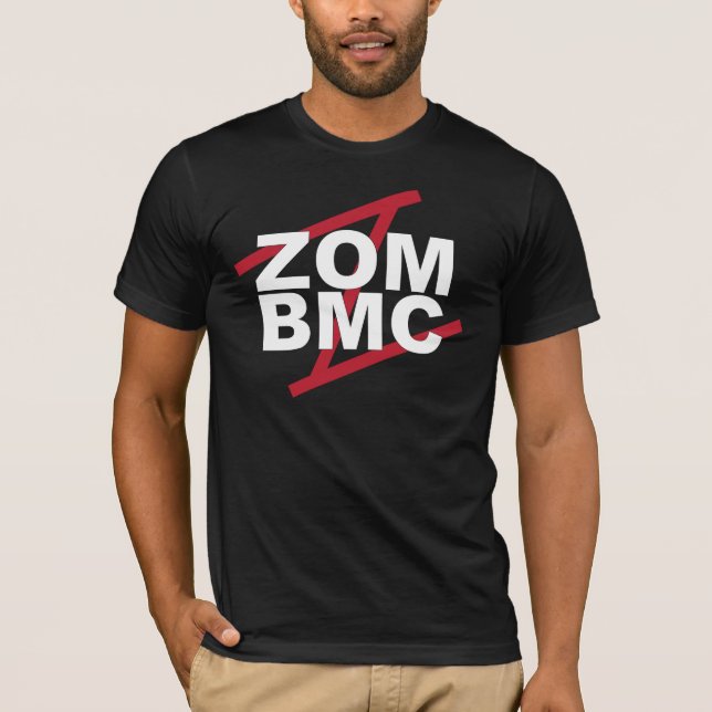 T-shirt Lettres blanches de ZOM BMC sur Z rouge (Devant)