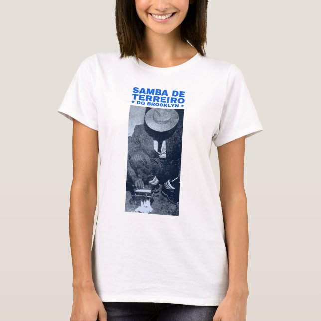 T-shirt Lettres bleues pour femmes (Devant)